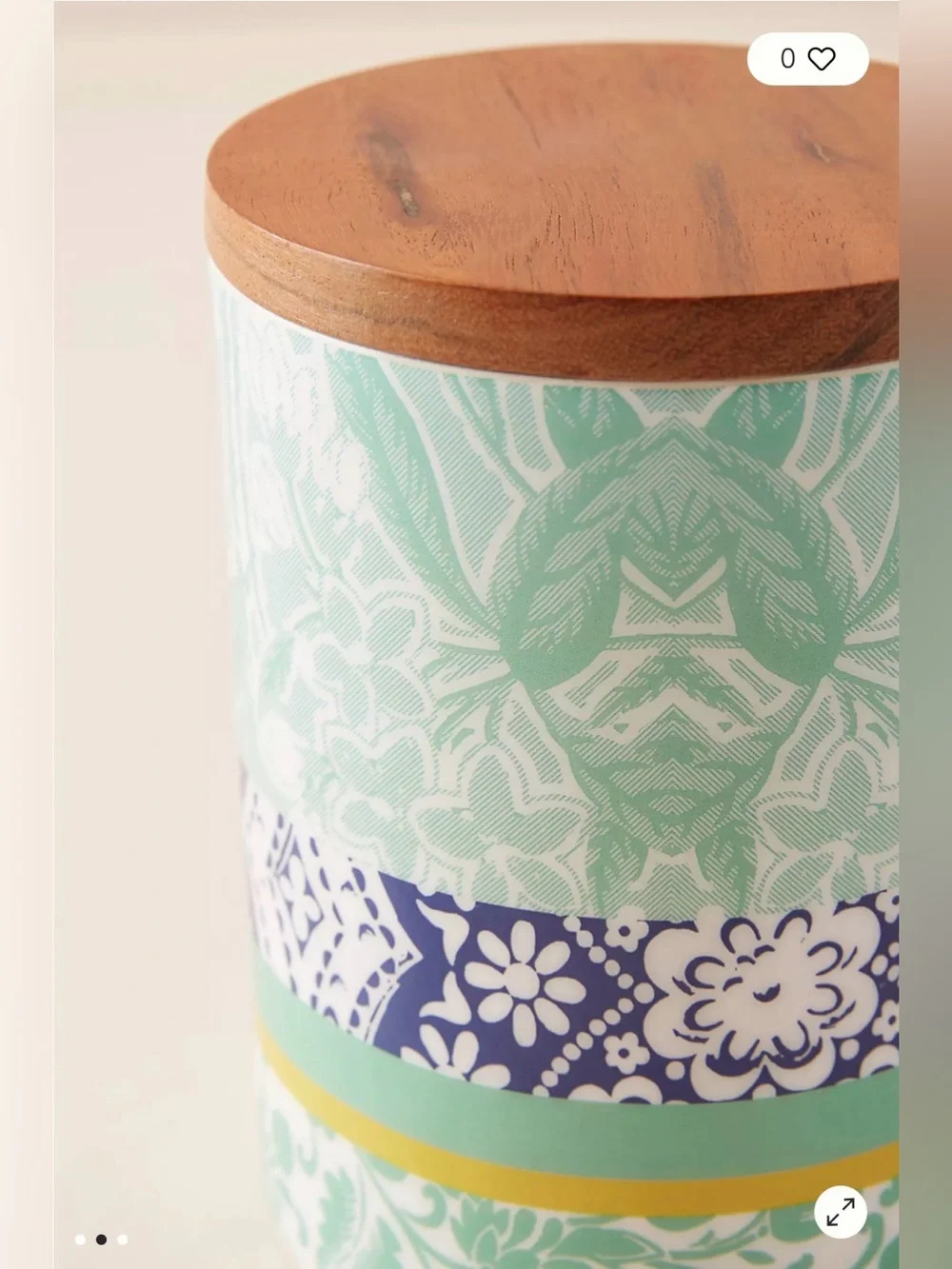 Anthropologie Jacquard Canister | Small